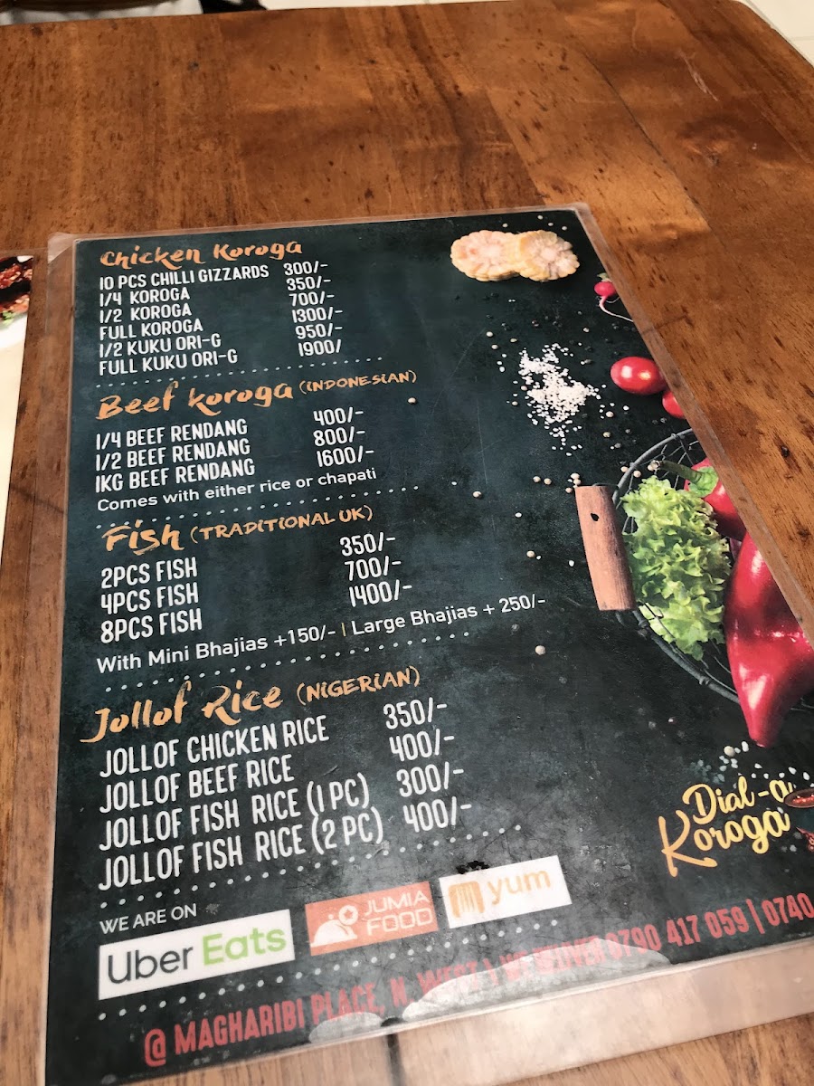 Menu Marita's Bhajias-3