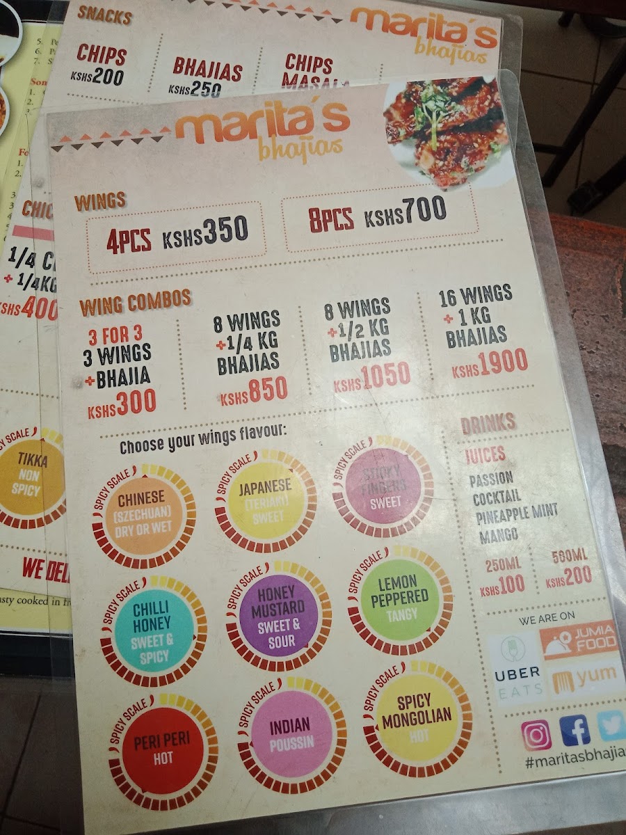 Menu Marita's Bhajias-6