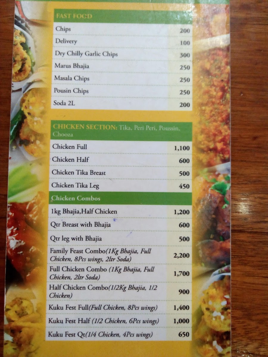 Menu Marita's Bhajias-7