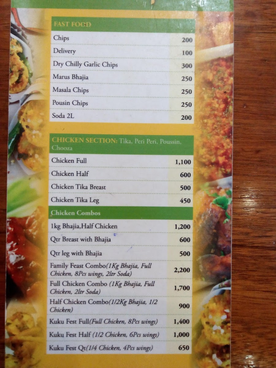 Menu Marita's Bhajias-8