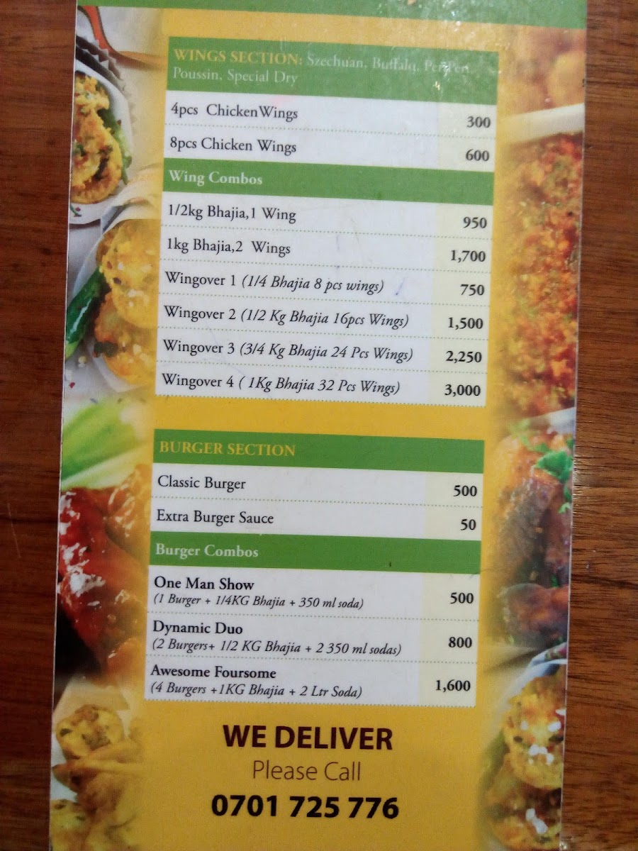 Menu Marita's Bhajias-9